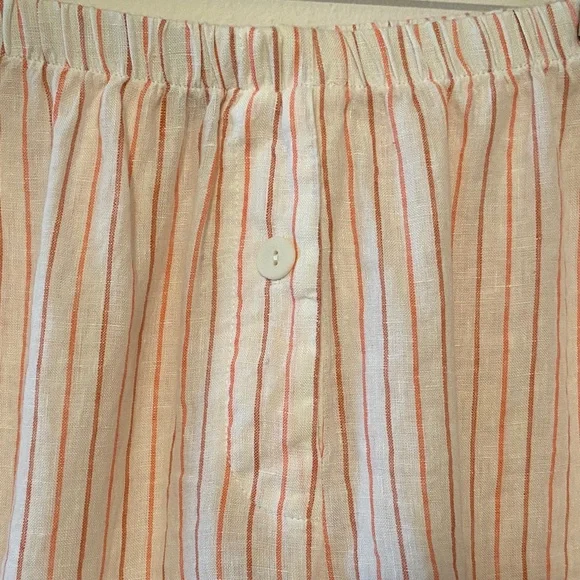 New Flax Striped Pink and White Shorts - Picture 2 of 6